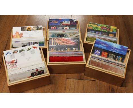 Six boxed Royal Mail first day cover stamp sets