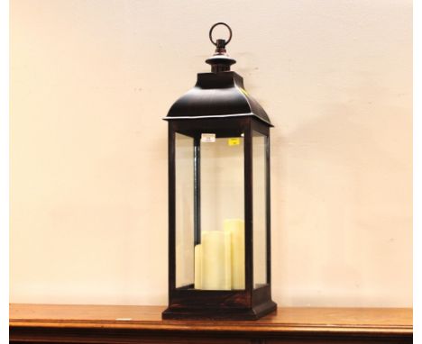 Battery operated lantern, 74 cm high