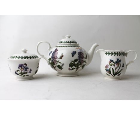 Portmeirion Botanic Garden teapot, milk jug and sugar bowl