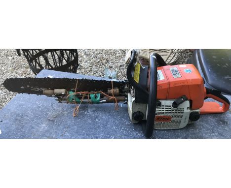 A Stihl 039 petrol chainsaw