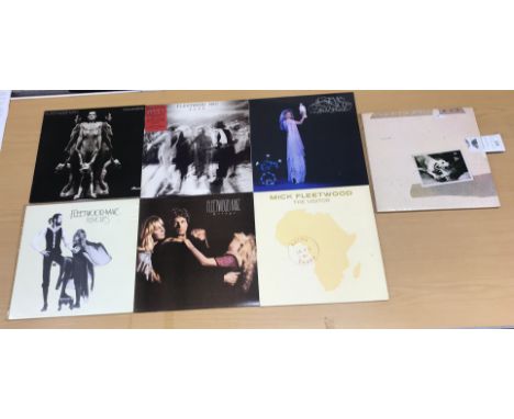 FLEETWOOD MAC "Heroes are Hard to Find" 1974, "Rumours" 1977, "Live" 1980 double album gatefold, "Mirage" 1982, "Tusk" 1979 d