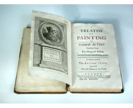 DA VINCI (Leonardo), A Treatise of Painting, first English edition, London: J. Senex and W. Taylor, 1721, small 8vo, engraved