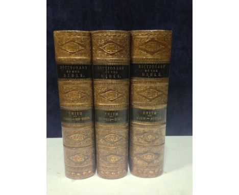 SMITH (W), Dictionary of the Bible, three volumes, London 1863, 8vo, contemporary full calf (gilt spine); The Art Bible, illu