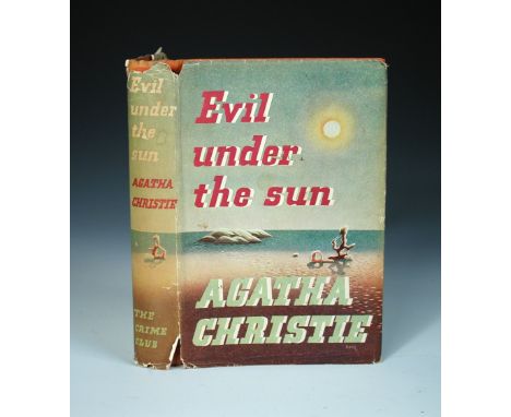 CHRISTIE (Agatha), Evil Under the Sun, first edition, 1941, dustwrapper a little worn to spine ends, not price clipped, rear 