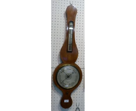 A 19tn century Negretti and Zambra of London mahogany cased mercury barometer