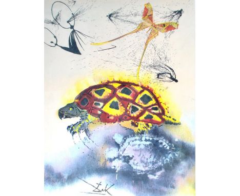 SALVADOR DALI (Spanish, 1904-1989); a signed limited edition lithograph, 'The Mock Turtle Story' bearing blind stamp lower le