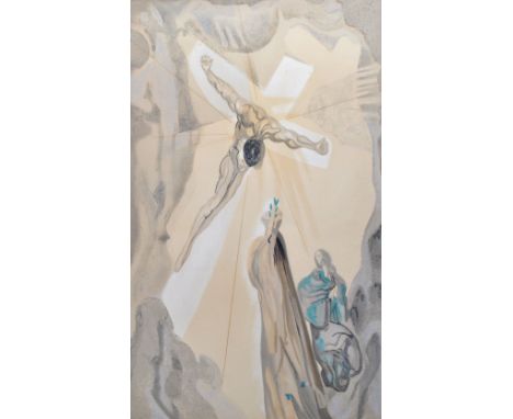 SALVADOR DALI (Spanish, 1904-1989); a signed limited edition lithograph, 'Christ of Gala', signed lower right, 97/300 lower l