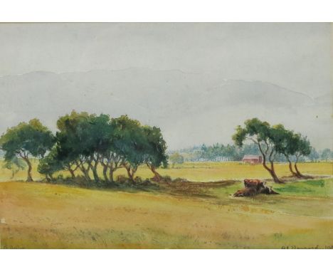 Richard Joyce (1873-1931), attributed At Llangoed, Beaumaris Mountains watercolour on paper, framed, Santa Maria della Salute