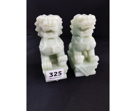 VINTAGE JADE DOGS OF FOO 