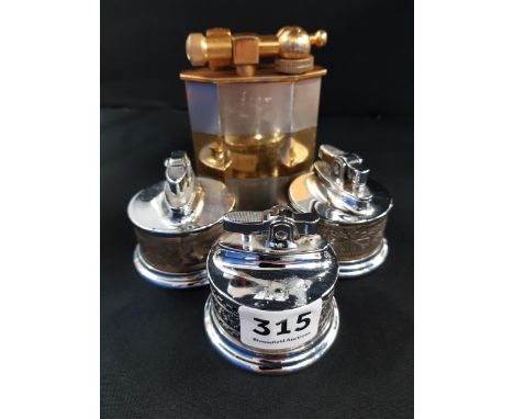4 VARIOUS VINTAGE LIGHTERS 