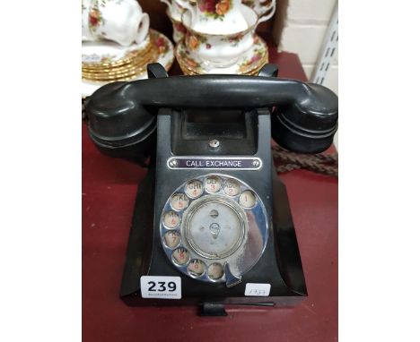 VINTAGE BLACK TELEPHONE 