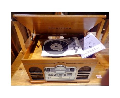 Strotford record/CD/cassette player. All electrical items in this lot have been PAT tested for safety and have passed. This d