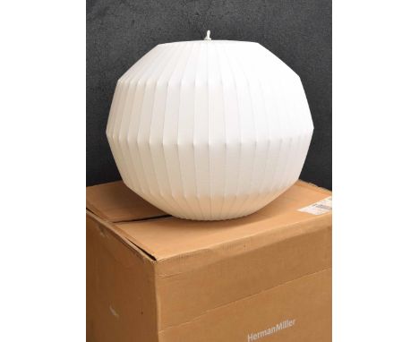 Herman Miller Nelson angled sphere bubble lamp large pendant light fitting,&nbsp;new/old stock, boxed  ** See for reference -