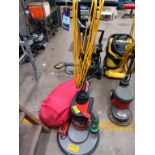 Craftex wired floor buffer/cleaner and bag of consumables