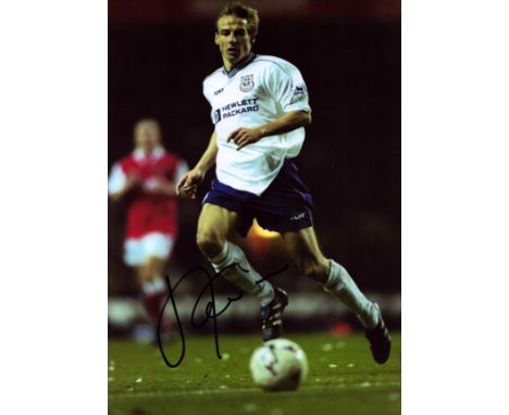 Football Jurgen Klinsmann signed 12x8 inch colour photo pictured while playing for Tottenham Hotspur. Good condition. All aut