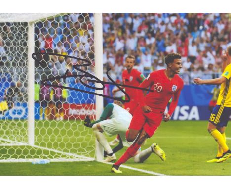 Football Dele Ali signed 12x8 inch colour photo pictured while playing for England. Good condition. All autographs are genuin