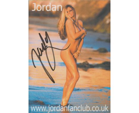 Jordan (Katie Price) signed promo colour photo 4.25x5.75 Inch. British media personality & Model. Good condition. All autogra