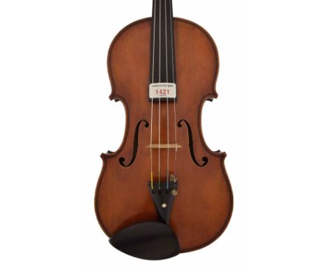 French violin by and labelled Fait par Paul Blanchard á Lyon en 1883, no. 163, also stamped P. Blanchard á Lyon to the inner 