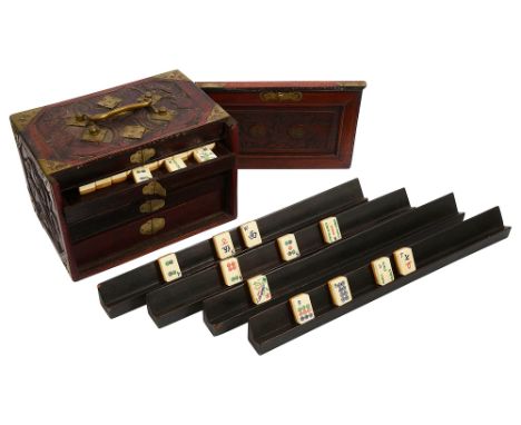 Lot - HARRODS CASED MAHJONG SET