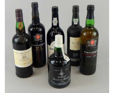 A collection of port, to include Graham, 20 year old Tawny, Graham Malvedos, 1984, Taylors First Estate Reserve port etc.