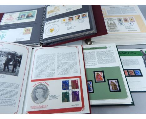 Various albums of Royalty related first day covers, to include historic stamps of Royalty, Prince of Wales etc.