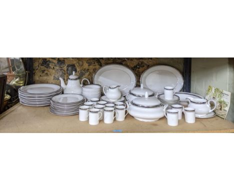 A Royal Doulton Sarabande pattern part dinner and coffee service comprising approx. 85 pieces Location: GIf there is no condi