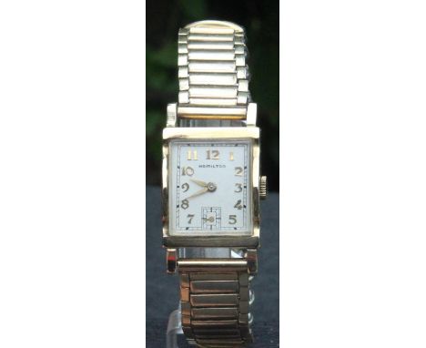 Hamilton 14k Gold Filled 17 Jewels Wristwatch. Hamilton 10k gold filled manual wind wristwatch. Hamilton 17 jewels 980 USA G3
