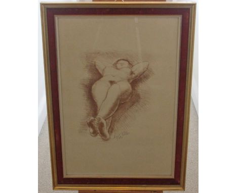 Antoniucci Volti (1915-1989) Female Nude Signed Lithograph. Antoniucci Volti (French, 1915-1989) Female Nude, Lithograph, sig