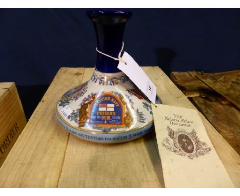 Pusser's Rum. Wade Porcelain ship's decanter style container 1 bt (1 litre)