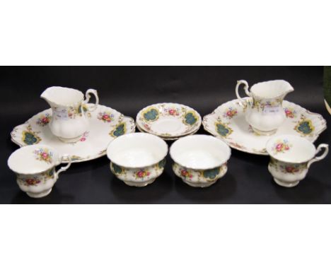 Royal Albert "Berkeley" tea service; approximately fifty pieces