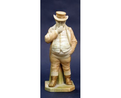 Royal Worcester ceramic figure "John Bull", (A/F) CONDITION REPORT; Slight nibble out of the rim to the hat.