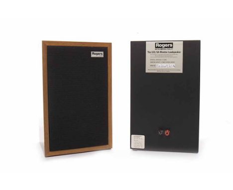 PAIR OF RARE ROGERS LS3/5A BBC MONITOR LOUDSPEAKERSby Swisstone Electronics Ltd., EnglandWith matching serial numbers S024921