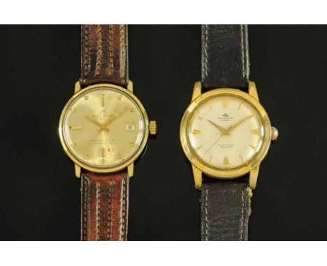 A vintage Bucherer chronometer, and another automatic Incabloc, each with 33 mm case.