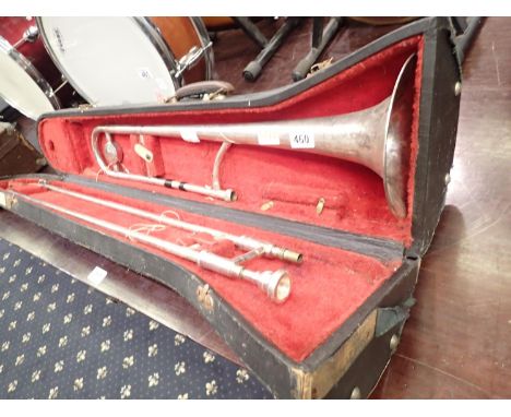 Festival S.P&amp;S Ltd trombone in fitted case, #31264. UK P&amp;P Group 3 (£30+VAT for the first lot and £8+VAT for subseque