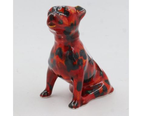 Anita Harris dog, signed in gold, no cracks or chips, H: 11 cm. UK P&amp;P Group 1 (£16+VAT for the first lot and £2+VAT for 