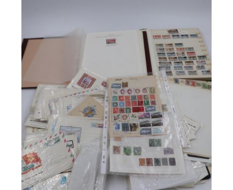 Case of Russian stamps, including two albums and first day covers. Without case UK P&amp;P Group 2 (£20+VAT for the first lot