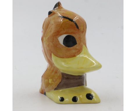 Lorna Bailey small bird, no cracks or chips, H: 10 cm. UK P&amp;P Group 1 (£16+VAT for the first lot and £2+VAT for subsequen