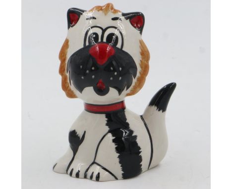Lorna Bailey cat, Ethan, no cracks or chips, H: 14 cm. UK P&amp;P Group 1 (£16+VAT for the first lot and £2+VAT for subsequen