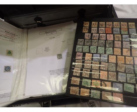 Case of Victoria, Edward VII and George V stamps. Without case UK P&amp;P Group 2 (£20+VAT for the first lot and £4+VAT for s