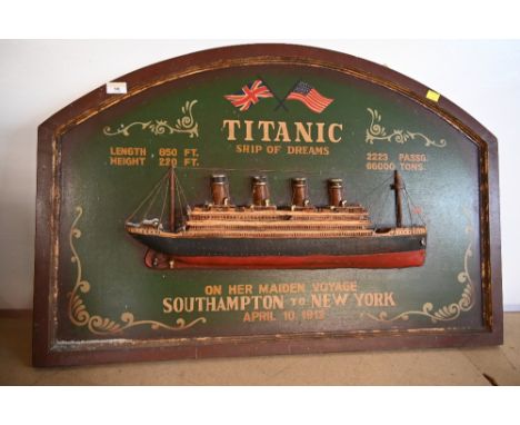 Vintage Titanic sign