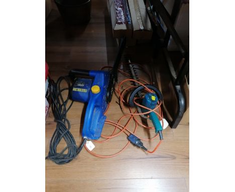 Black&amp; Decker hedge trimmer and Royal Einhell chainsaw