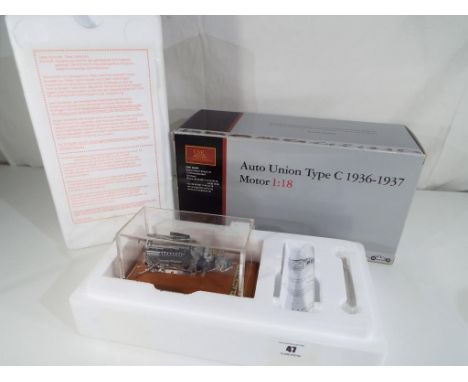 CMC Exclusive Modelle - a 1:43 scale model Auto Union type C 1936-1937 motor # M-034B, appears mint or near mint in original 