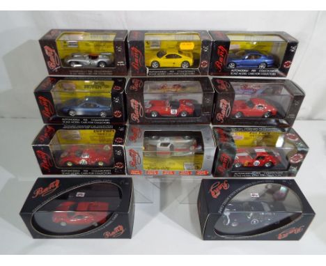 Bang Models - eleven 1:43 scale metal diecast 1:43 scale model Ferraris (all different) # 1015, 7169, 7118, 8024, 7145, 8026,