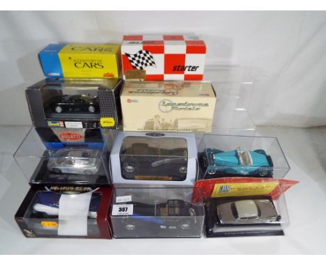 Diecast Models - 10 diecast model motor vehicles to include Revell Edition 1:43 scale, Diecast metal Collection, A Century of