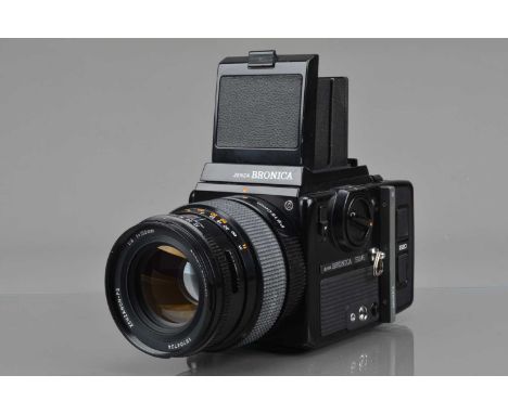 A Zenza Bronica SQ-Ai Camera, serial no 1502303, shutter working, body G, some light wear to edges, with Zenzanon-PS 150mm f/