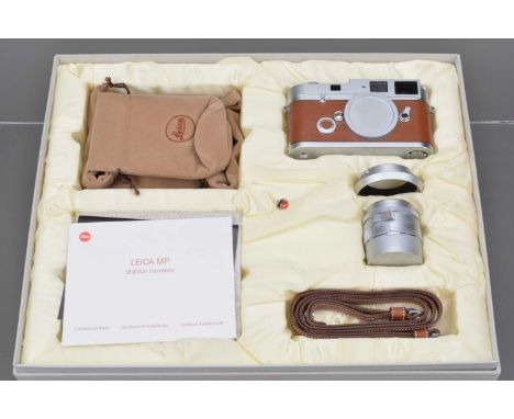 A Leica MP Edition Hermés 10 307 Rangefinder Camera, serial no 2921689, 2003, number 367 of a 500 limited edition,  shutter w