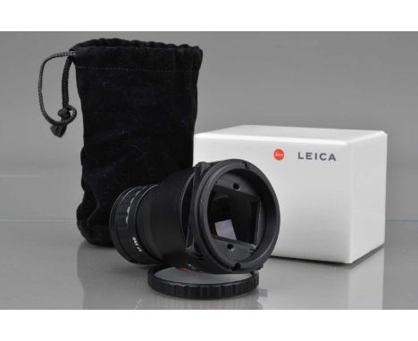 A Leica 37 350 5x Universal Loupe,  VG, with negative holder, manual, in soft bag and maker's box