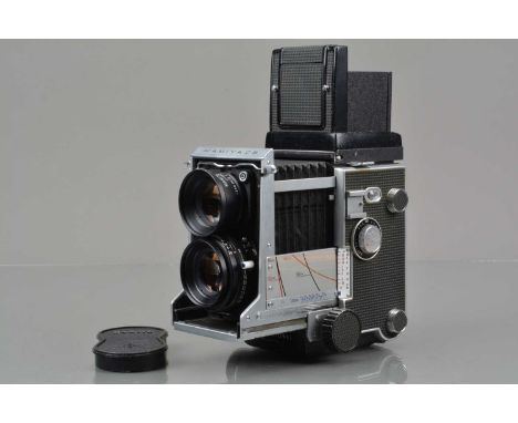 A Mamiya C3 Professional TLR Camera, serial no 249441, body G, some paint wear to film door edges, finder edges, bellows G, w