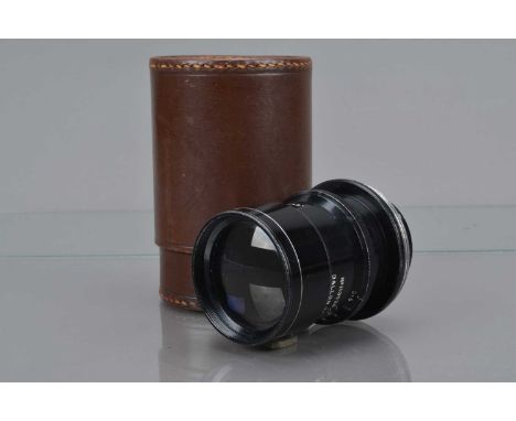 A Dallmeyer IB Ser VI F=9'' Dallon Tele-Anastigmat Lens,  serial no 110526, barrel G, light paint wear, elements G, in unbran