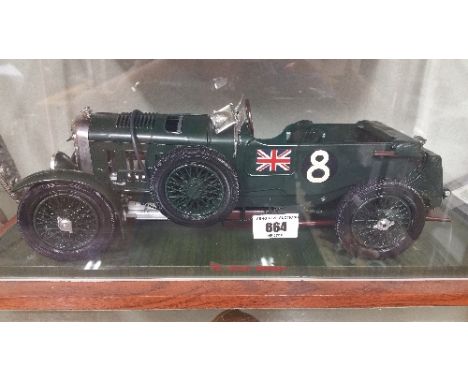 A Scale Model of a Vintage Bentley.